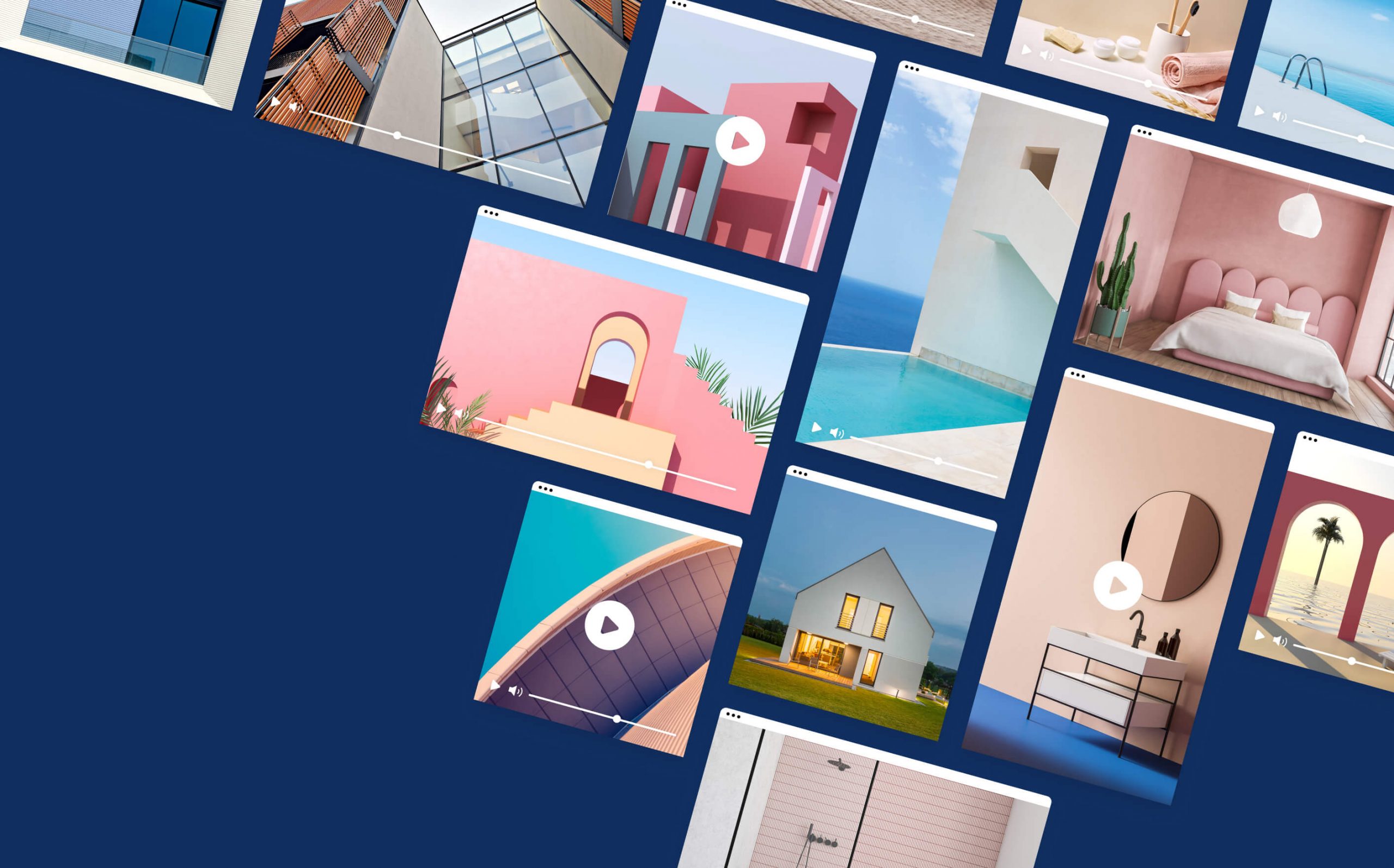 Covelent Digital Marketing Screens showing various real estate marketing